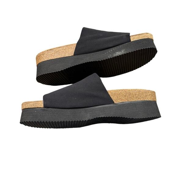 NAOT 'Tampa' Platform Black Stretch Slide Sandals Size 40 US 9 - Picture 5 of 7